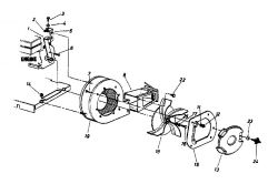 Ersatzteile MTD Laubbläser Laubsauger 652 C Typ: 24A-652C678  (1999) Gebläsegehäuse, Starter, Zündspule 