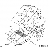 Ersatzteile MTD Schneefräse E 150 Typ: 317E150-000 (1997) Kurbel 