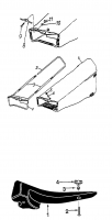 Ersatzteile Zubehör Rasenmäher Grasfangeinrichtung 110 - für Seitenauswerfer Typ: OEM-190-110  (1998) Grasfangsack, Mulchstopfen