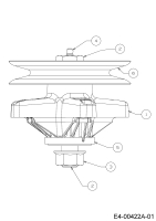 Cub Cadet Ersatzteile Rasentraktoren CC 1527 13A-241G603  (2003) Messerspindel 618-0677