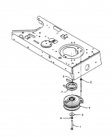 Ersatzteile MTD Rasentraktor EH 160 Typ: 13AT795N678  (1997) Elektromagnetkupplung, Motorkeilriemenscheibe 