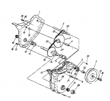 Ersatzteile MTD Motorhacke T 035 Typ: 21A-035-678  (1998) Kettenkasten 