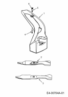 Ersatzteile Zubehör Garten- und Rasentraktoren Mulch Kits für 600 Serie (RT-99) mit Mähwerk H (46/117cm) Typ: 190-118-000  (1998) Grundgerät