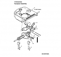 Ersatzteile MTD Rasentraktor Sprinto Typ: 13A-312-678  (2003) Anbauteile Hinterachse 