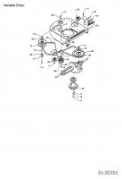 Ersatzteile Lawnflite Rasentraktoren 503 Typ: 13A-312-611  (2002) Variator