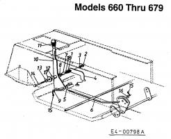 Ersatzteile MTD Rasentraktor B 155 Typ: 13AP678G678  (2002) Geschwindigkeitsregelung 