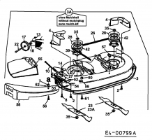 Ersatzteile Mastercut Rasentraktoren 16/107 Typ: 13AE660G659  (2000) Mähwerk G (42/107cm)