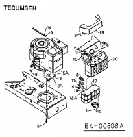 Ersatzteile Fleurelle Rasentraktoren AM 1201 Typ: 13BH663G619  (2003) Motorzubehör