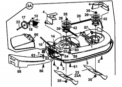 Ersatzteile MTD Rasentraktor H 145 Typ: 13AA698F678  (2000) Mähwerk F (38/96cm) 