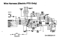 Ersatzteile MTD Rasentraktor EH/150 Typ: 13AX795N678  (1998) Schaltplan Elektromagnetkupplung 