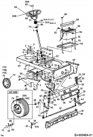 Ersatzteile MTD Gartentraktor G 185 Typ: 14AI848H678  (2000) Vorderachse 