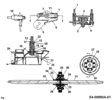 Ersatzteile MTD Gartentraktor G 185 Typ: 14AI848H678  (2000) Getriebe 