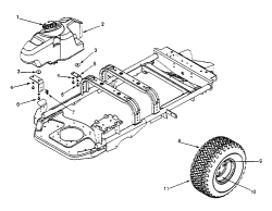 Cub Cadet Ersatzteile Zero Turn Z 44 53AA1A5L603  (2000) Räder hinten 20x8, Tank