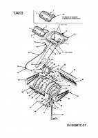 Ersatzteile MTD Motorhacke T/410 Typ: 21AA414A678  (2008) Fräsgehäuse, Holm 