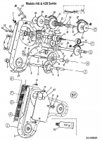 Ersatzteile Mastercut Motorhacken T/410 Typ: 21A-411A659  (2000) Getriebe