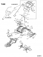 Ersatzteile Mastercut Motorhacken T/450 Typ: 21A-458B659  (2000) Hacksterne, Holm