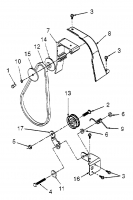 Ersatzteile MTD Häcksler 315 A Typ: 24A-315A678  (2000) Keilriemen, Spannrolle 