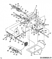 Ersatzteile MTD Häcksler 315 A Typ: 24A-315A678  (2000) Fahrantrieb 