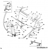Ersatzteile MTD Schneefräse 641 E Typ: 31A-641E678  (2000) Holm 