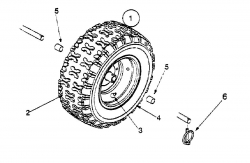 Ersatzteile MTD Schneefräse 641 E Typ: 31A-641E678  (2000) Räder 13x5 