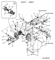 Ersatzteile MTD Schneefräse E 640 F Typ: 31BT640F678  (2003) Fahrantrieb 