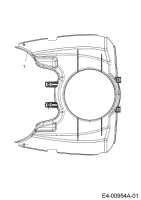 Cub Cadet Ersatzteile Rasentraktoren CC 1020 13AE11CG603  (2005) Luftführung