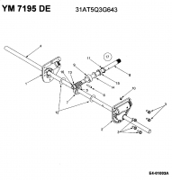 Ersatzteile Yard-Man Schneefräsen YM 7195 DE Typ: 31AT5Q3G643  (2003) Schneckengetriebe