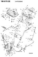 Ersatzteile Yard-Man Schneefräsen YM 6170 DE Typ: 31AT533E643  (2002) Armaturenbrett, Auswurfschacht, Holm