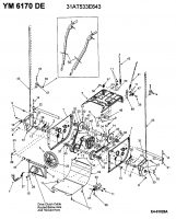 Ersatzteile Yard-Man Schneefräsen YM 6170 DE Typ: 31AT533E643  (2002) Fahrantrieb