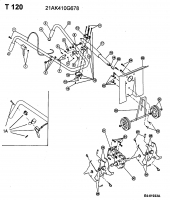 Ersatzteile MTD Motorhacke T 120 Typ: 21AK410G678  (2002) Grundgerät 