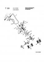 Ersatzteile MTD Motorhacke T 120 Typ: 21A-121R000  (2004) Grundgerät 