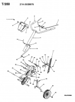 Ersatzteile MTD Motorhacke T/350 Typ: 21A-350B678  (2003) Grundgerät 