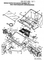 Ersatzteile Zubehör Garten- und Rasentraktoren Rasenkehrer 45-02091 (190-527-000) Typ: 190-527-000 (2002) Grundgerät