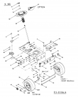 Ersatzteile MTD Rasentraktor H 180 Typ: 13AT698G678  (2003) Vorderachse 