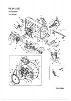 Ersatzteile Yard-Man Schneefräsen YM 8413 DE Typ: 31AT993I643  (2004) Fräsgehäuse, Schnecke, Schneckengetriebe
