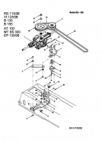 Ersatzteile Mastercut Rasentraktoren VI 125/96 Typ: 13AC665F659  (2002) Fahrantrieb