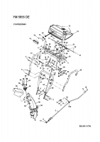 Ersatzteile Yard-Man Schneefräsen YM 5655 DE Typ: 31AT623D643  (2004) Holm