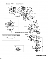Ersatzteile MTD Motorsense 790 Typ: 41DD790C678  (2004) Grundgerät 