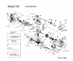 Ersatzteile MTD Motorsense 790 Typ: 41DD790C678  (2004) Motor 