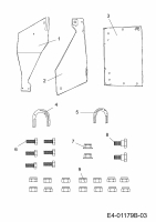 Ersatzteile Zubehör Quads Räumschildträger für UT 180 Typ: 396-030-603  (2010) Grundgerät