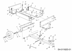 Ersatzteile Zubehör Garten- und Rasentraktoren Anhänger 45-03033 (190-223B000) Typ: 190-223B000 (2013) Grundgerät