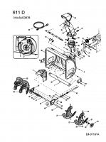 Ersatzteile MTD Schneefräse 611 D Typ: 31A-6ACD678  (2005) Fräsgehäuse 
