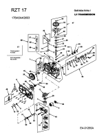 Cub Cadet Ersatzteile Zero Turn RZT 17 17BA5A4G603  (2005) Achsgetriebe links