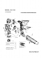 Ersatzteile MTD Laubbläser Laubsauger BV 3100 Typ: 41FSGBVG678  (2013) Grundgerät 