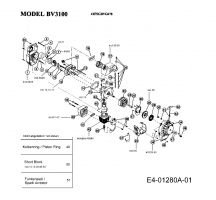 Ersatzteile MTD Laubbläser Laubsauger BV 3100 Typ: 41FSGBVG678  (2010) Motor 