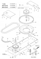 Ersatzteile MTD Motorhacke T/200 Typ: 21A-204J678  (2005) Hackantrieb 
