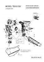 Ersatzteile Troy-Bilt Laubbläser, Laubsauger TB 310 QS Typ: 41ASGBVG609  (2005) Grundgerät