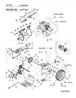 Ersatzteile Yard-Man Schneefräsen YM 5655 DE Typ: 31AT6TCD643  (2006) Fahrantrieb, Fräsantrieb, Räder