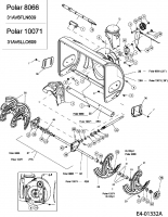 Ersatzteile Troy-Bilt Schneefräsen Polar 10071 Typ: 31AV6LLO609  (2006) Fräsgehäuse, Schnecke, Schneckengetriebe