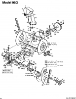 Ersatzteile MTD Schneefräse 980 I Typ: 316E980I000  (1996) Fräsgehäuse 